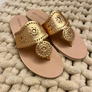 NEW Rose Gold Jack Rogers Shoes